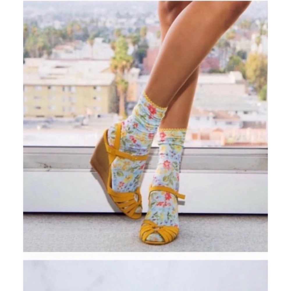 REACTION Shoes | Cedar‎ Dining Wedge Sandal Yellow 8 $69